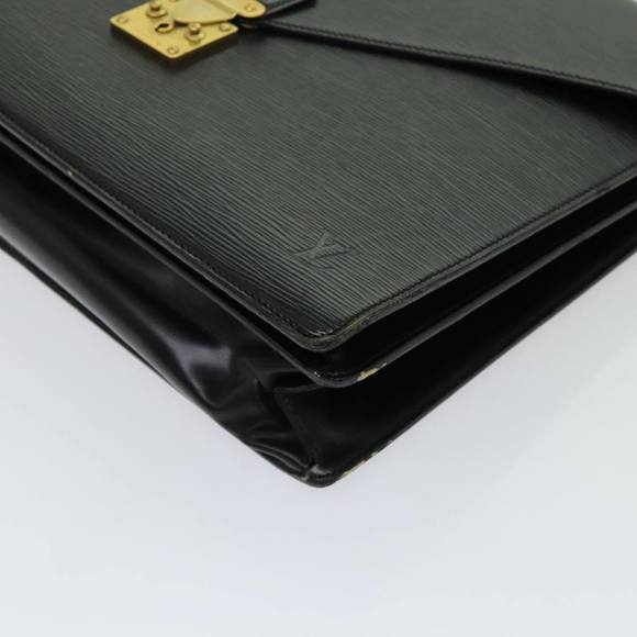 LOUIS VUITTON Epi Serviette Ambassador Business Bag Black M54412 LV Auth th4783 - Picture 9 of 16